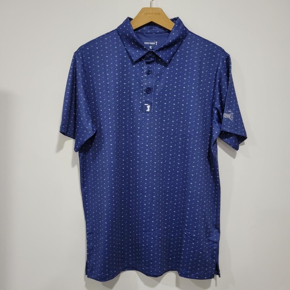 BOGEYBROS Other - Men's Play Bad Look Good Par Golf Polo Shirt BogeyBros Blue Size S
